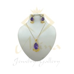 نیم ست اتمی(با سنگ بنفش) 3867